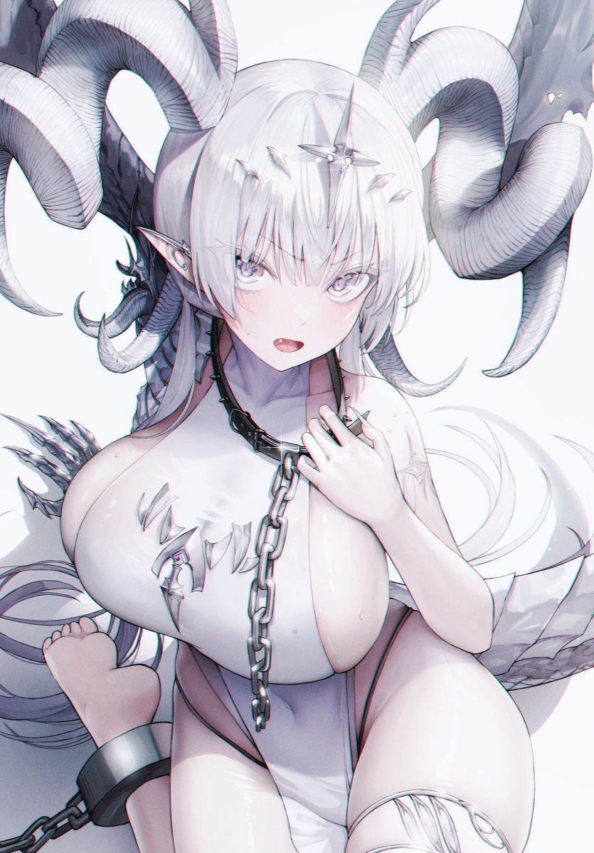 This is a pixiv picture whose title is White.