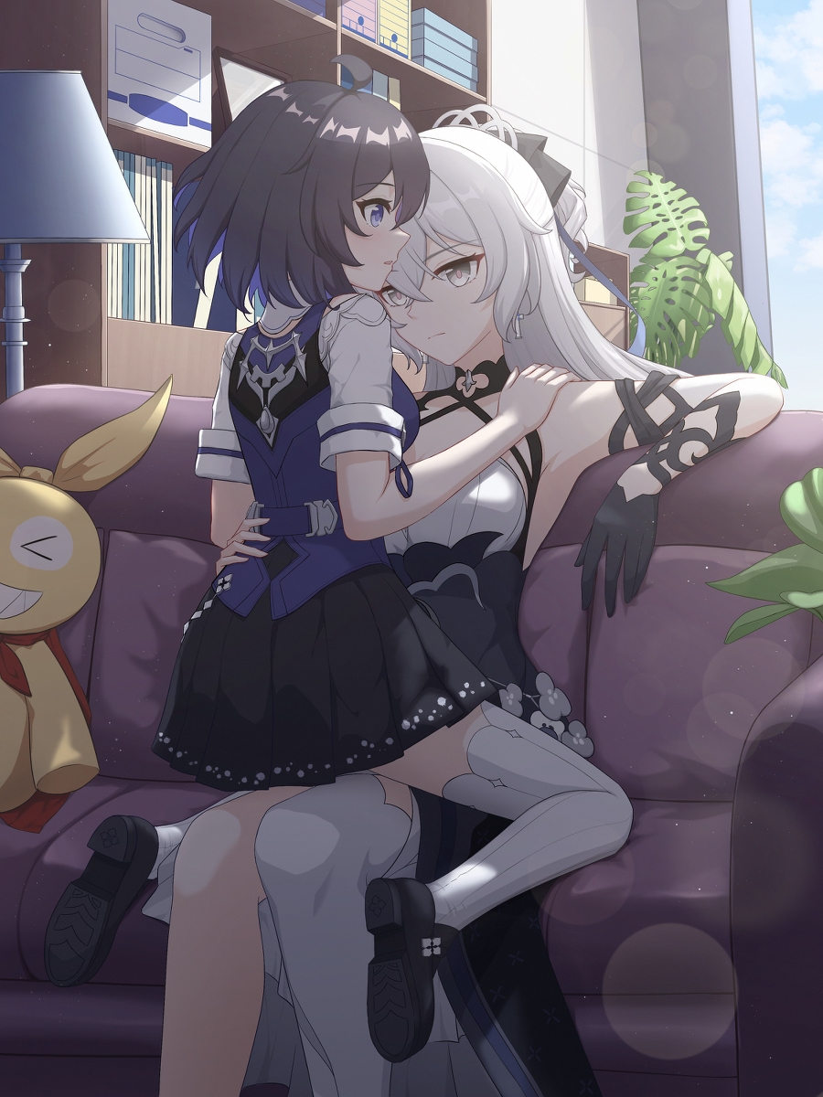This is a pixiv picture whose title is 小希儿和大鸭鸭2.