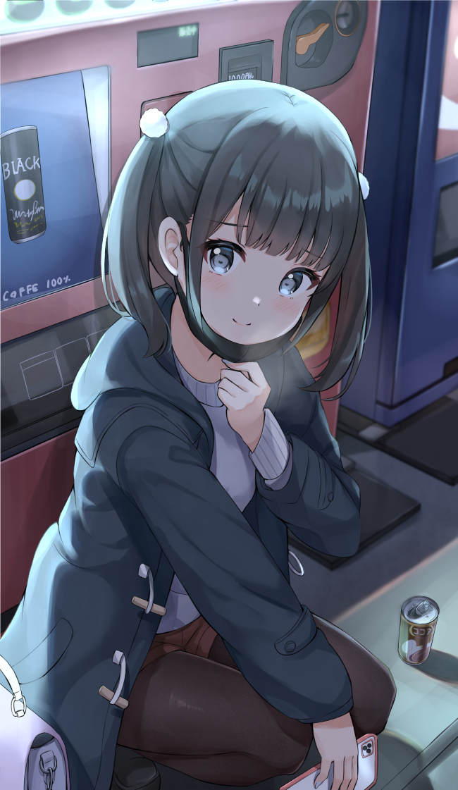 This is a pixiv picture whose title is 「終電行っちゃったね。どうしよっか」.