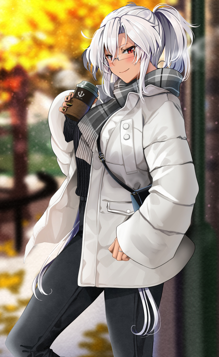 This is a pixiv picture whose title is 冬の武蔵さん.