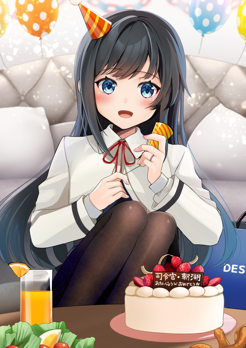 This is a pixiv picture whose title is 朝潮ちゃん.