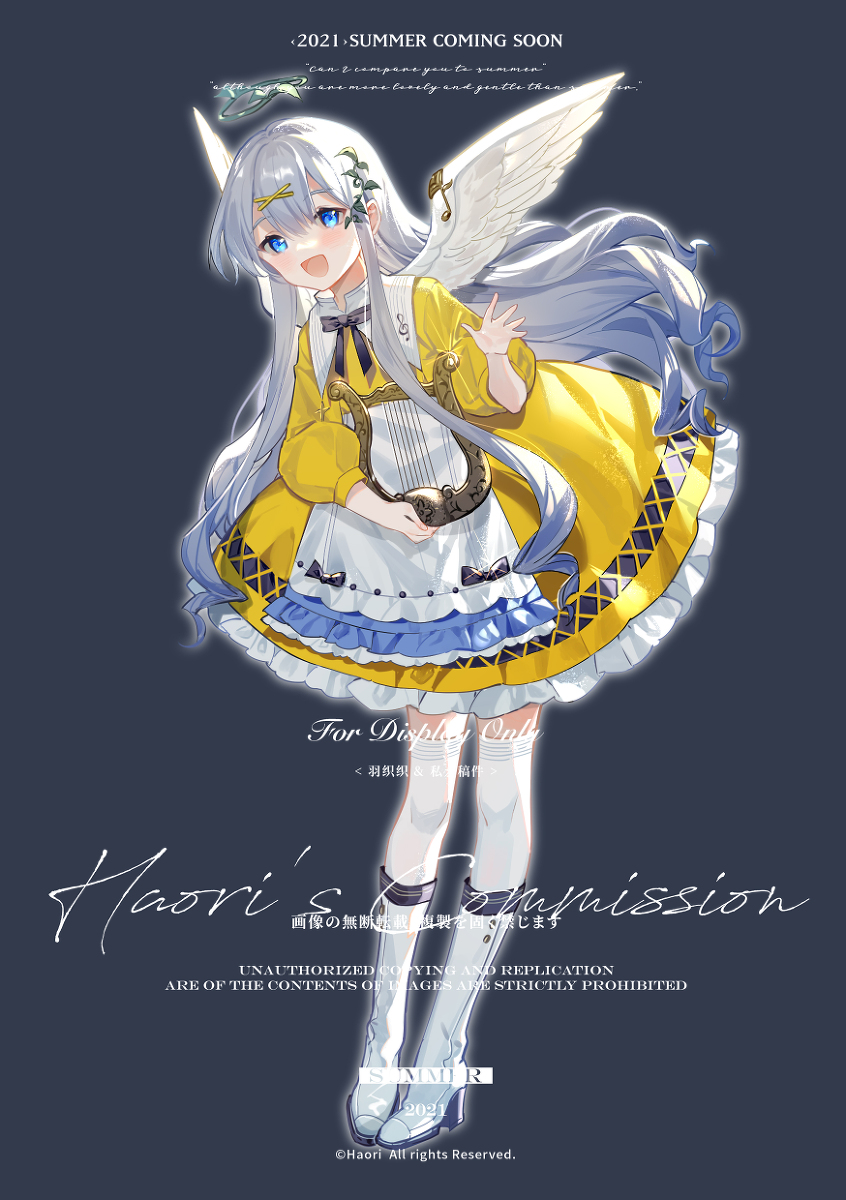 This is a pixiv picture whose title is 吟颂曲.