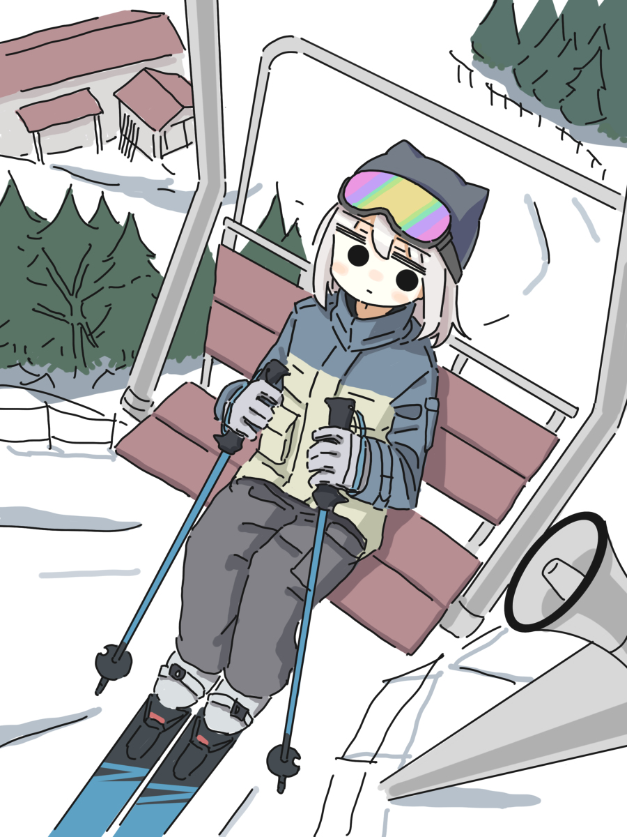 This is a pixiv picture whose title is スキー.