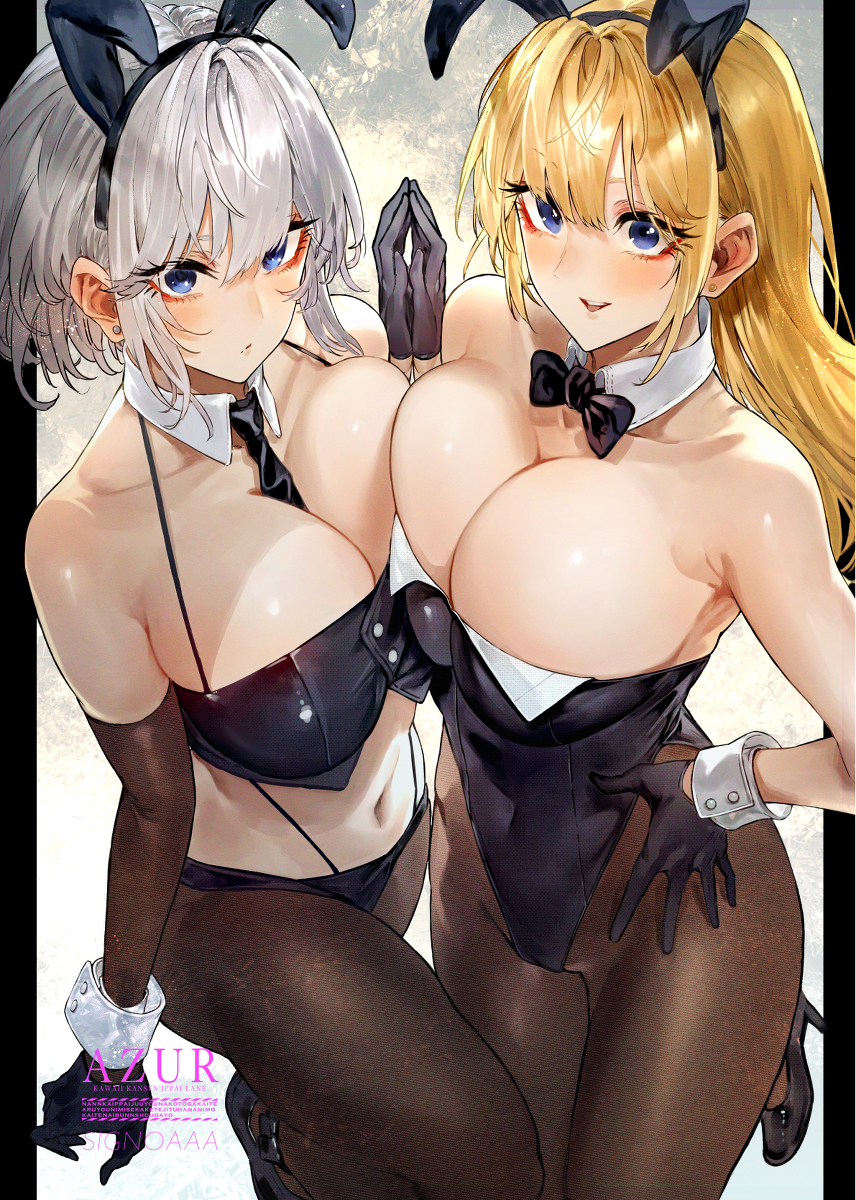 This is a pixiv picture whose title is バニーノースカロライナ&ワシントン.