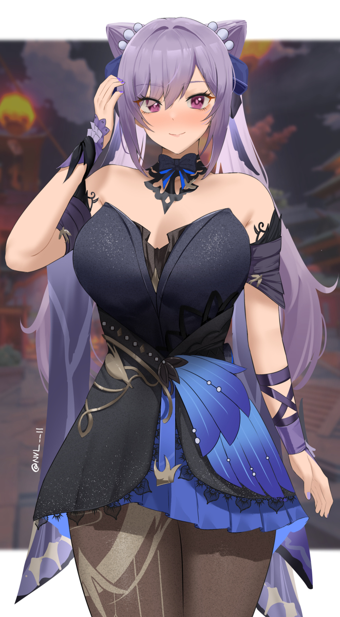 This is a pixiv picture whose title is Keqing.
