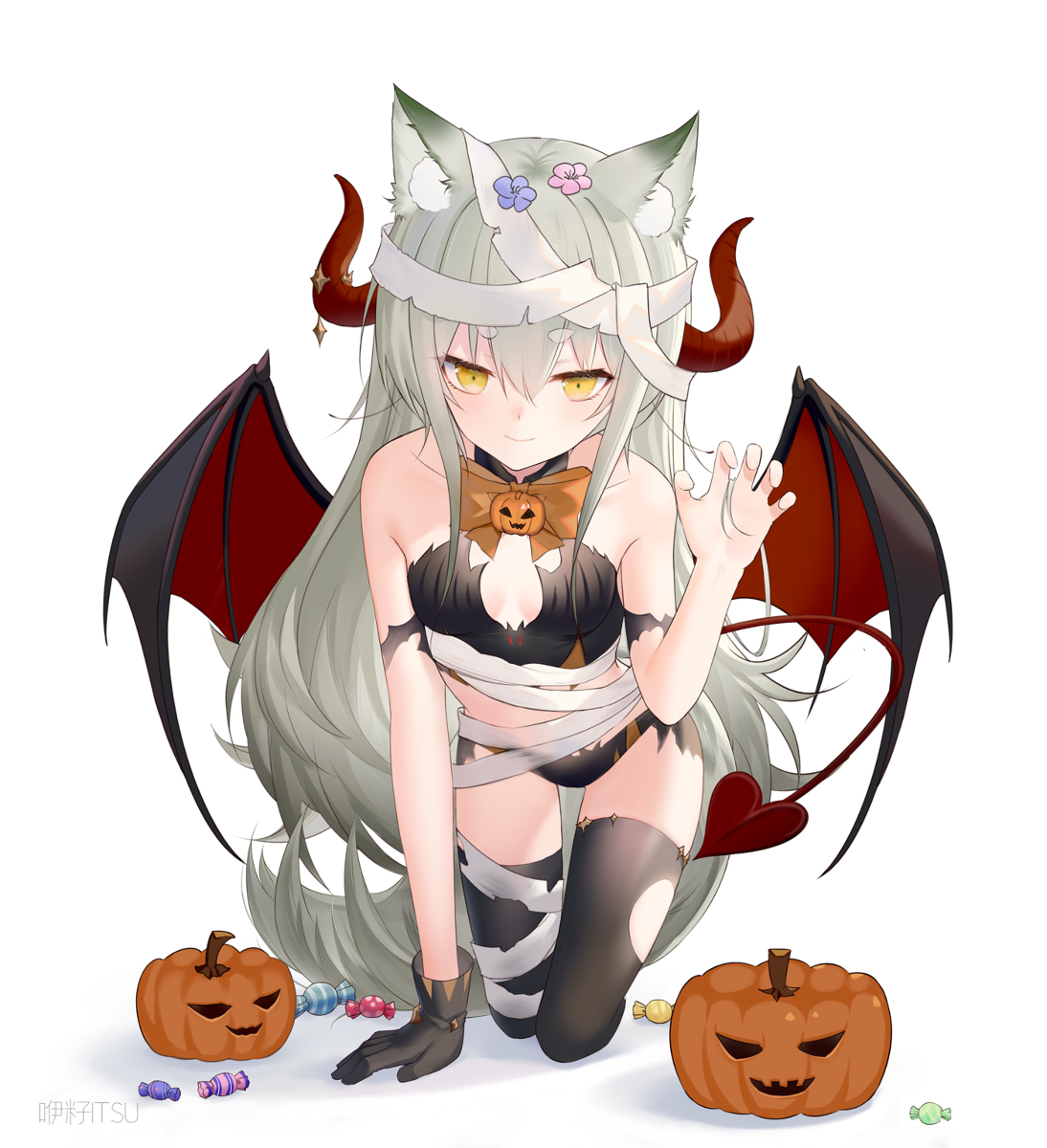 This is a pixiv picture whose title is Happy Halloween❤.