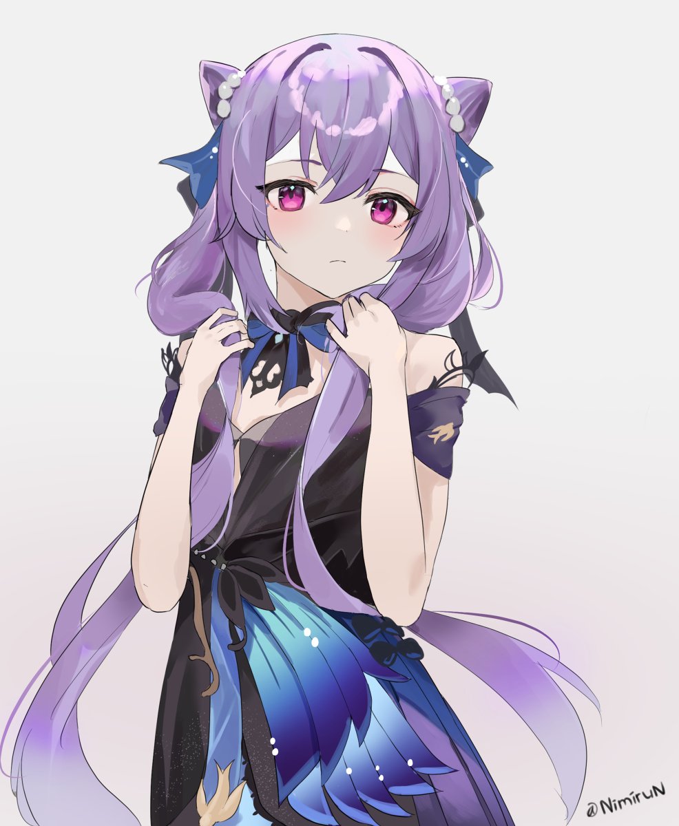 This is a pixiv picture whose title is Keqing New Outfit.