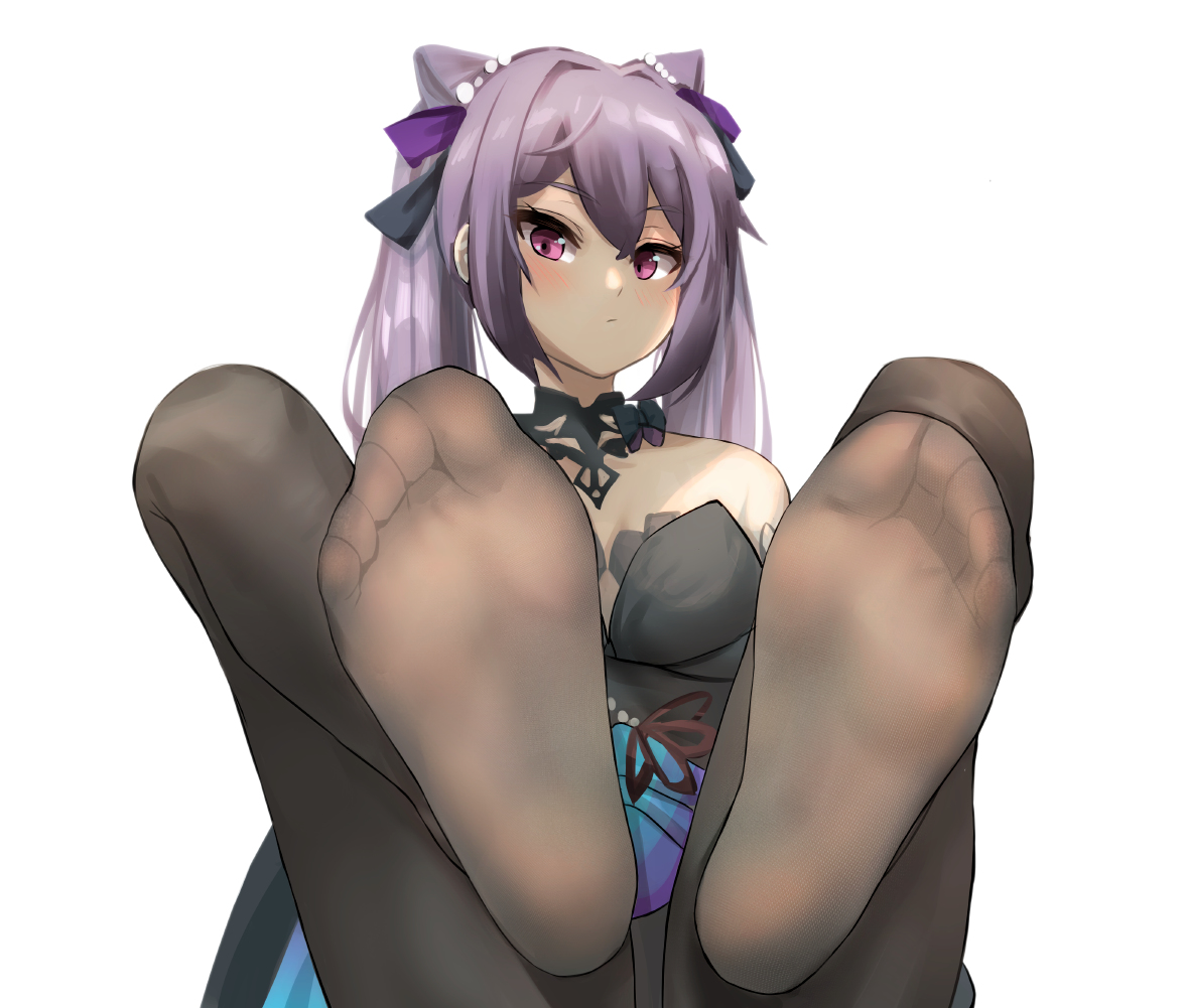 This is a pixiv picture whose title is 刻晴.