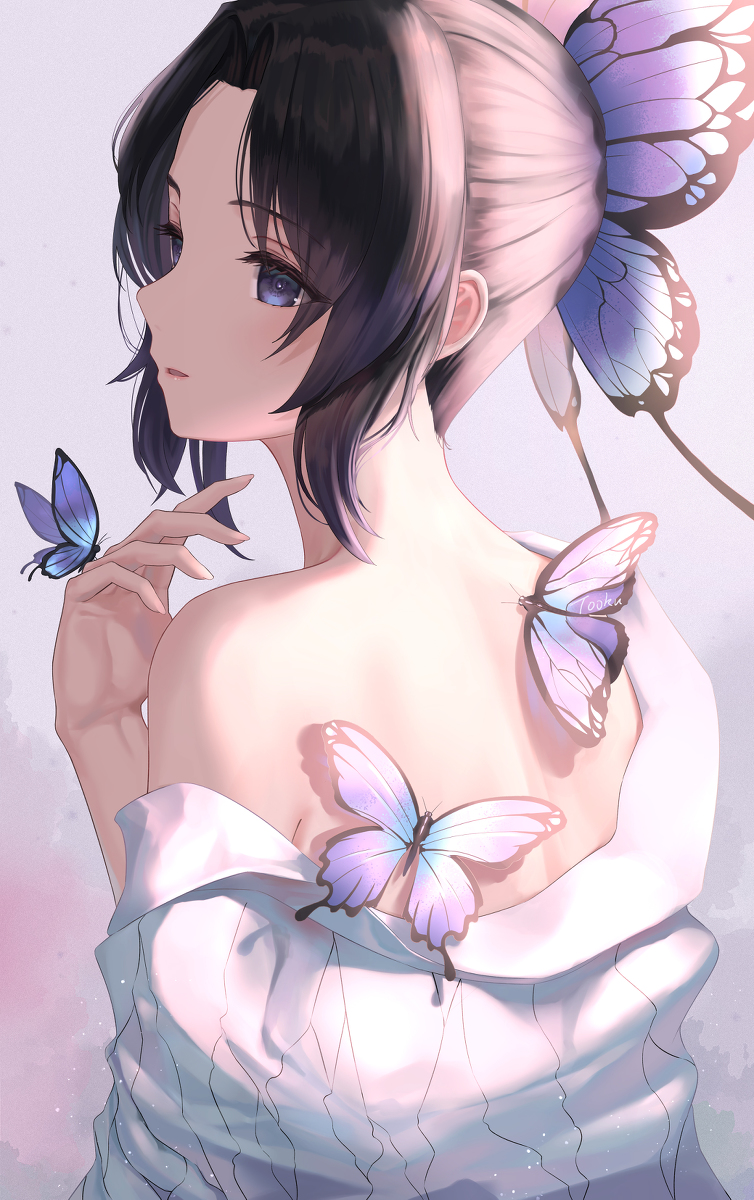 This is a pixiv picture whose title is 蝶.