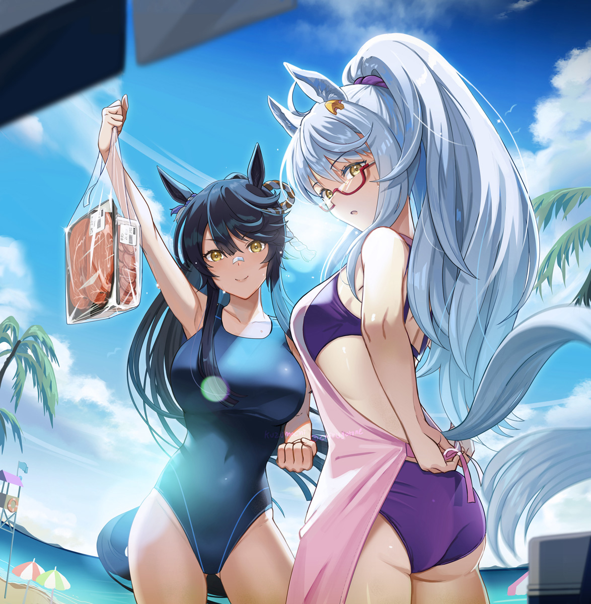 This is a pixiv picture whose title is 夏合宿後のお休みタイム.