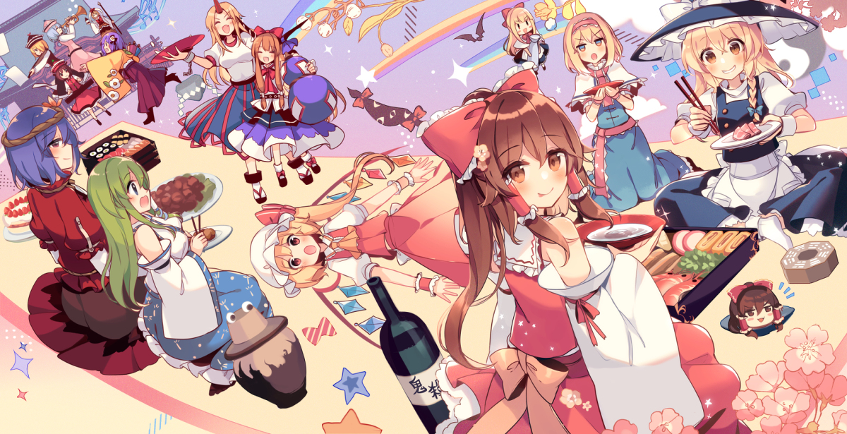 This is a pixiv picture whose title is 宴🌸.