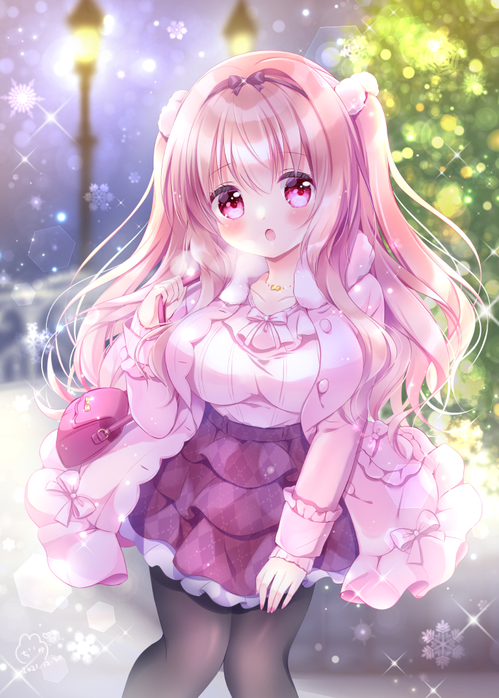 This is a pixiv picture whose title is 『ごめんね、待ったかな…？』.