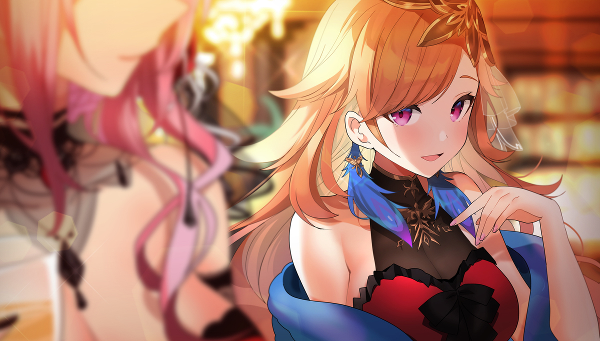 This is a pixiv picture whose title is A glance.