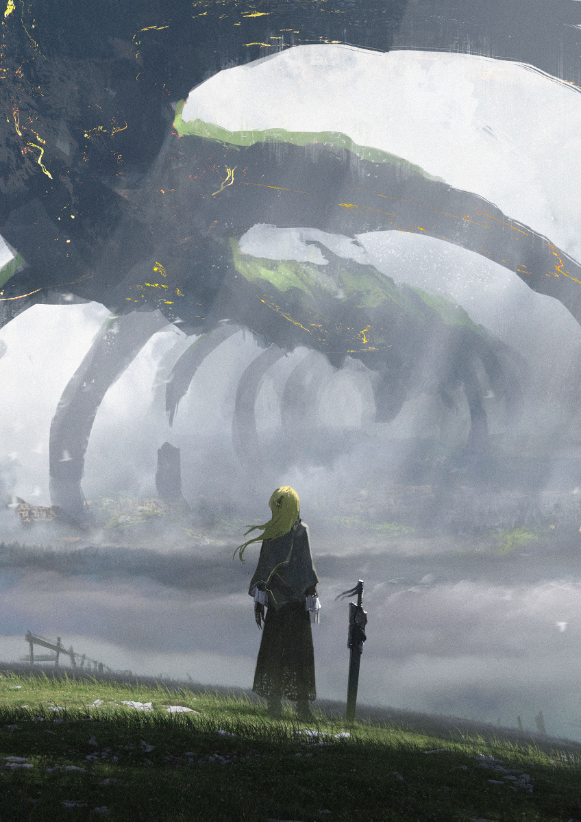 This is a pixiv picture whose title is 肋骨高原.