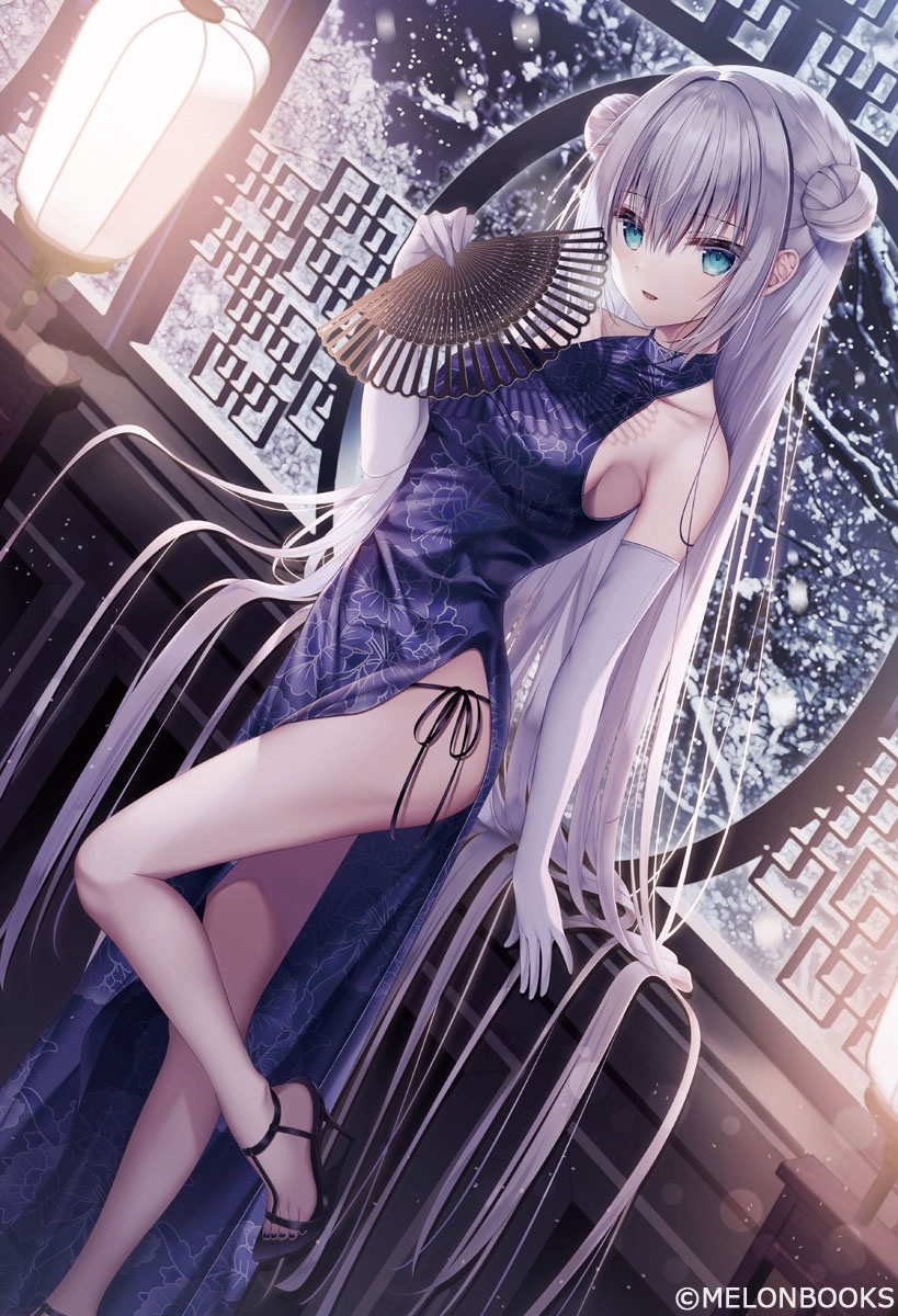 This is a pixiv picture whose title is 雪の華.