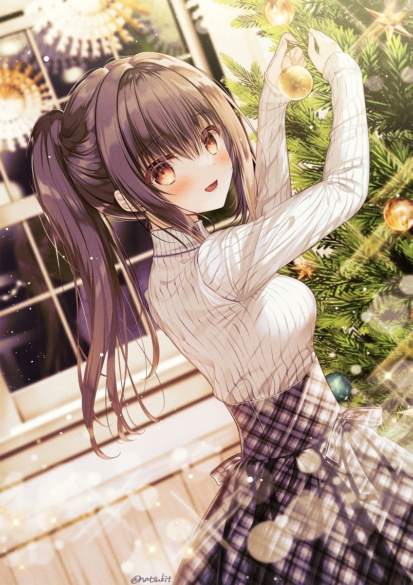 This is a pixiv picture whose title is クリスマス、楽しみだね♡.