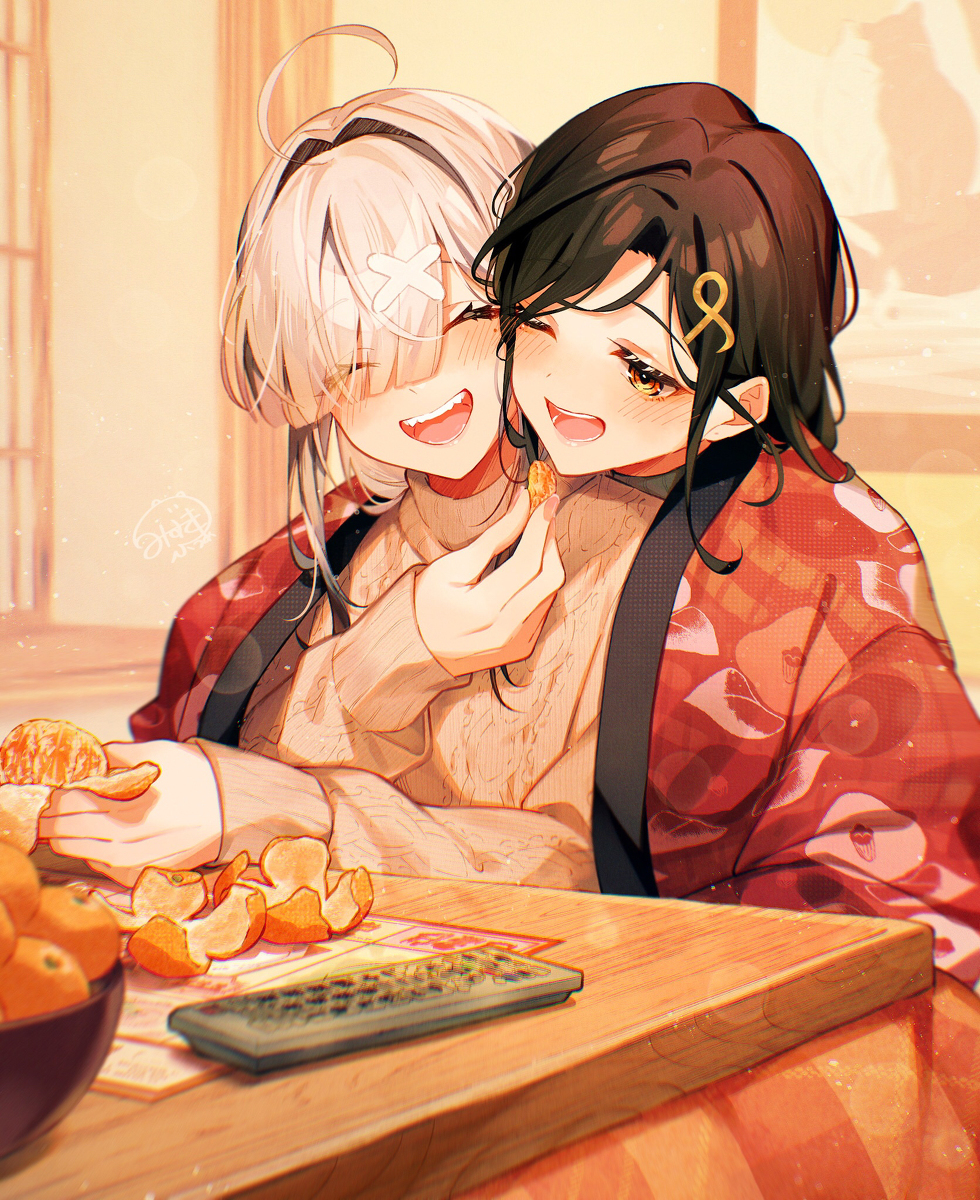 This is a pixiv picture whose title is 暖。.