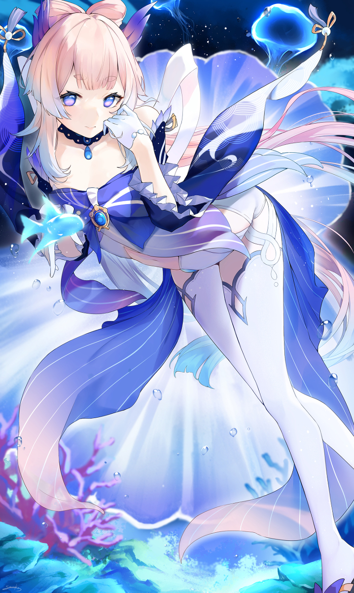This is a pixiv picture whose title is 珊瑚宮心海.