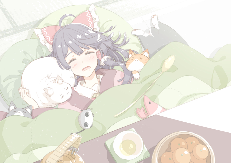 This is a pixiv picture whose title is 博麗神社の年末年始.