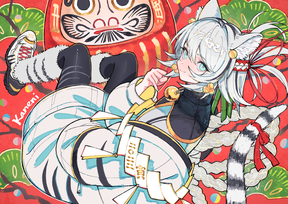 This is a pixiv picture whose title is 行く年来る年.