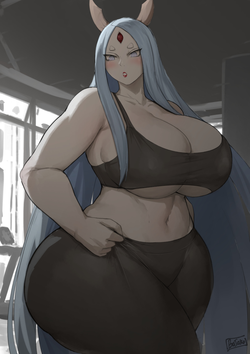 This is a pixiv picture whose title is Thicc Kaguya.