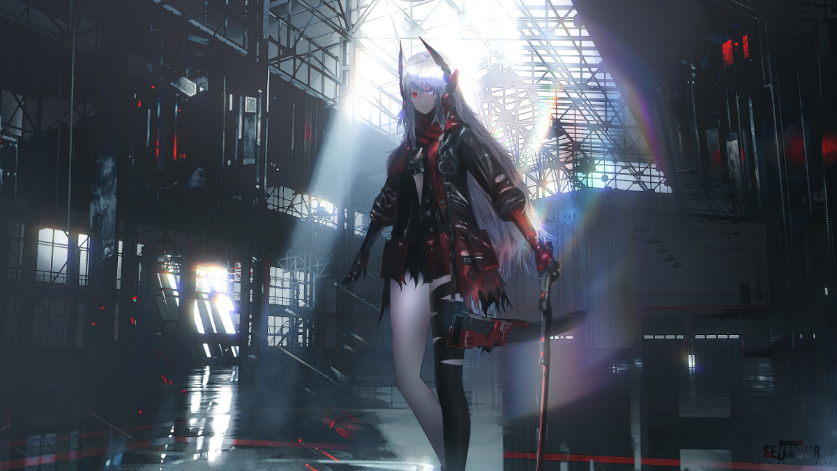This is a pixiv picture whose title is 阿尔法.