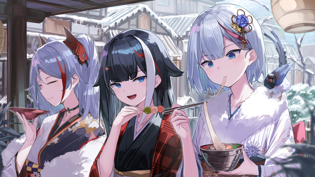 This is a pixiv picture whose title is 正月.