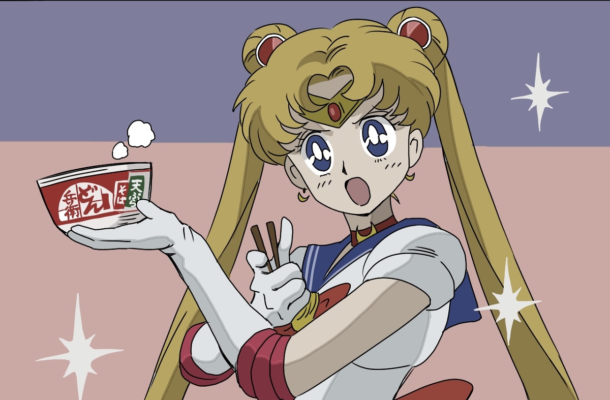 This is a pixiv picture whose title is 蕎麦を啜って年越しよ！.