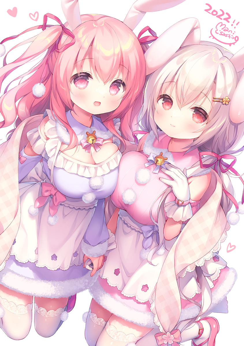 This is a pixiv picture whose title is ふわもこダブル桜ちゃん.