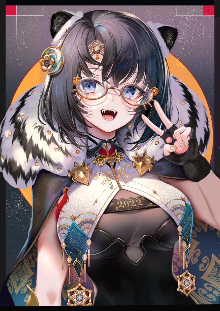 This is a pixiv picture whose title is 🐯.