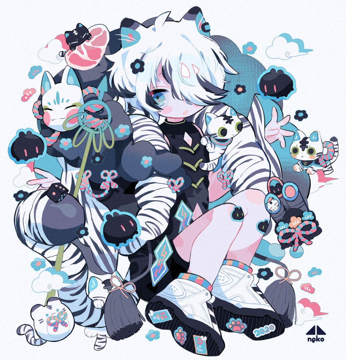 This is a pixiv picture whose title is Happy New Year.