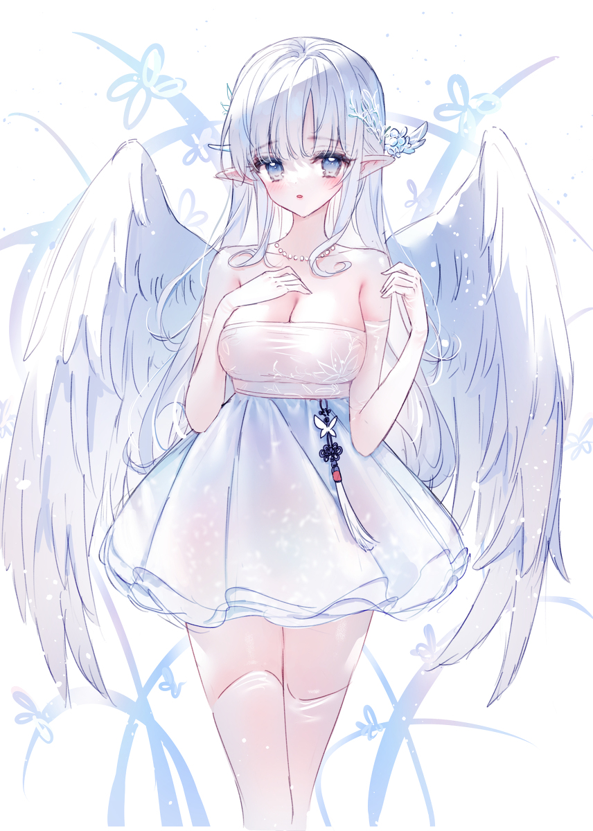 This is a pixiv picture whose title is 天使さん。。.