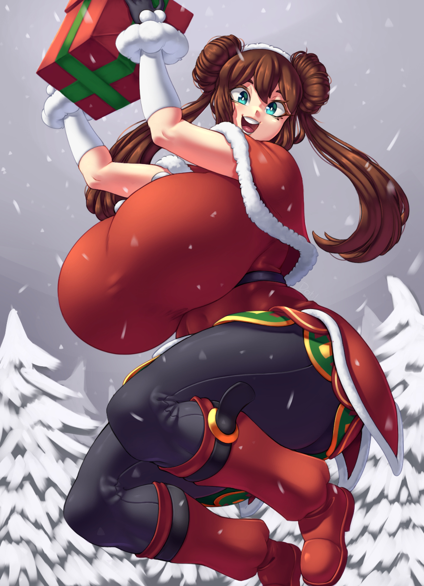 This is a pixiv picture whose title is Christmas Rosa.