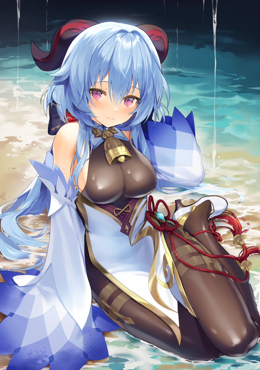 This is a pixiv picture whose title is 甘雨.
