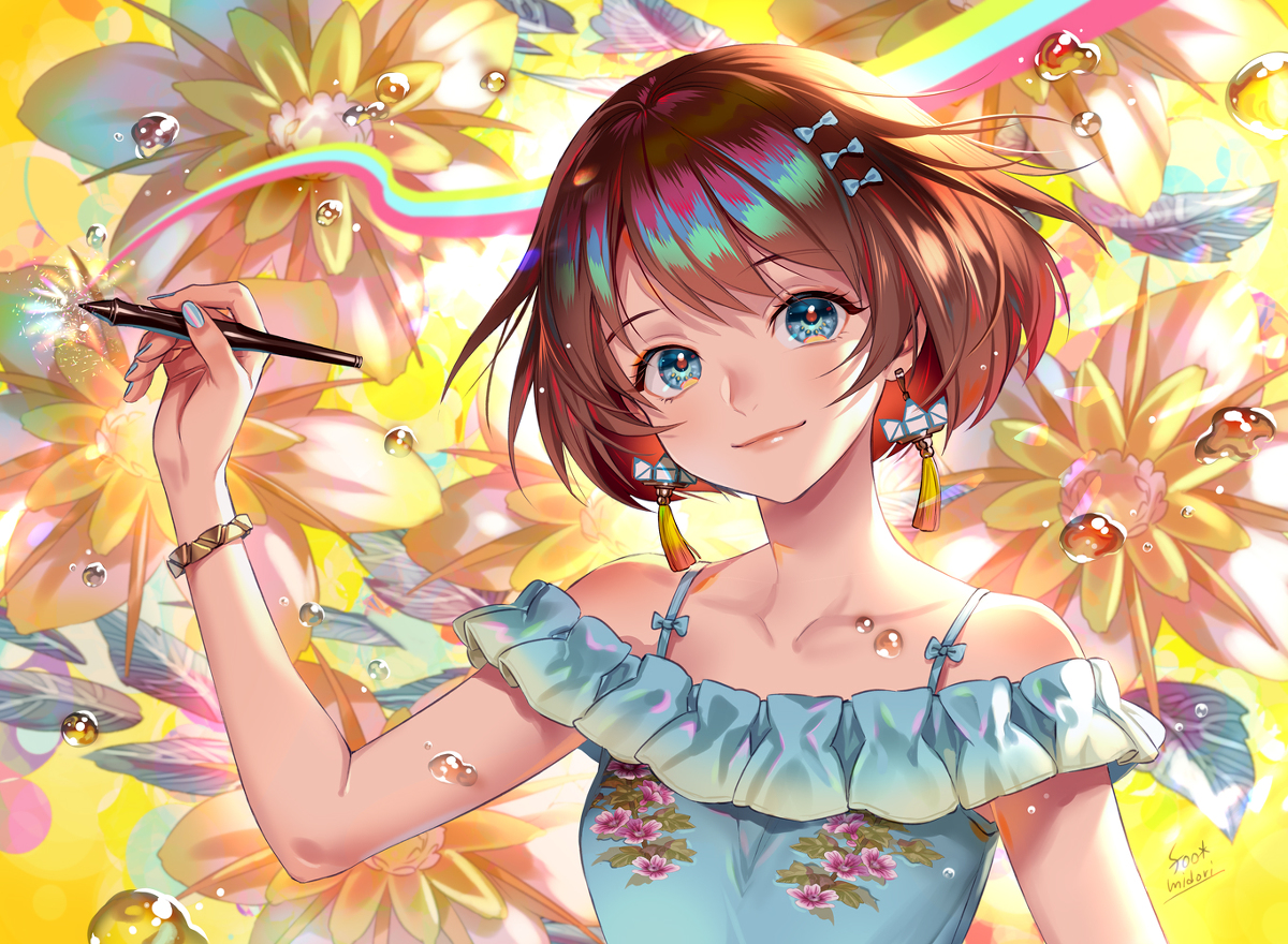 This is a pixiv picture whose title is 夢のふであと.