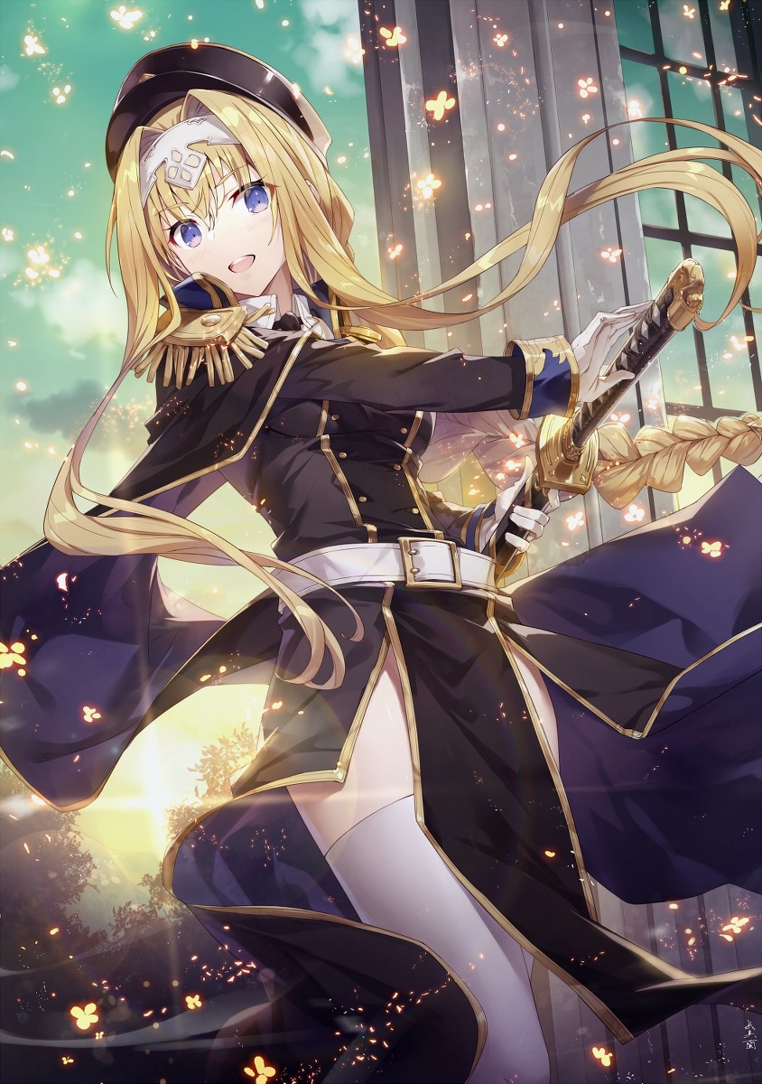 This is a pixiv picture whose title is 軍服アリス（縦ver.）.