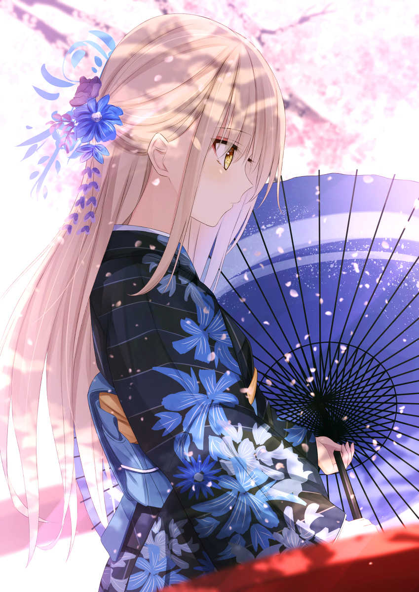 This is a pixiv picture whose title is 解けて舞い散る.