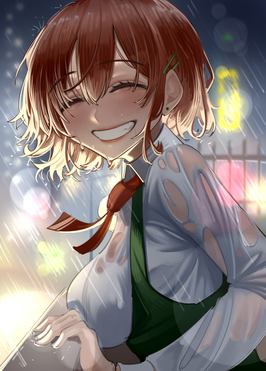 This is a pixiv picture whose title is 雨.