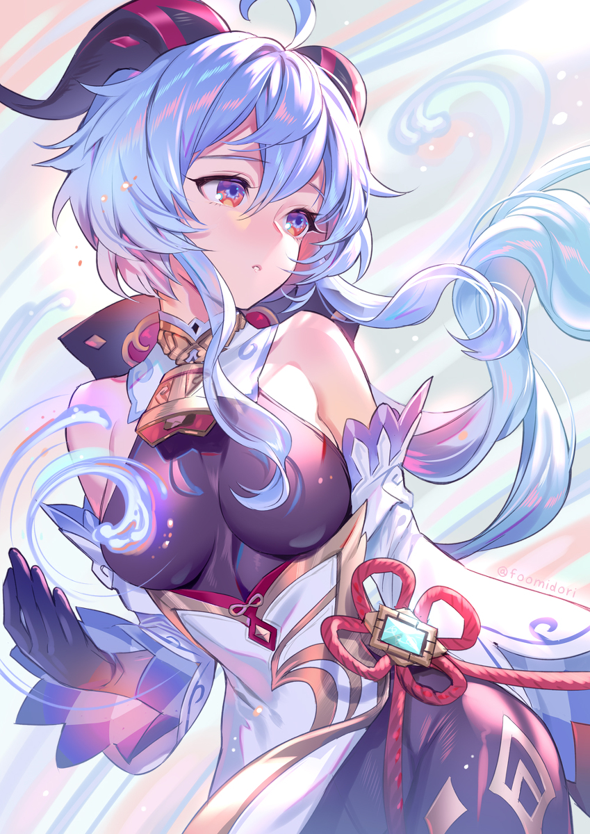 This is a pixiv picture whose title is 甘雨.