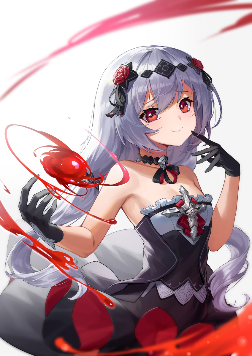 This is a pixiv picture whose title is 月下.