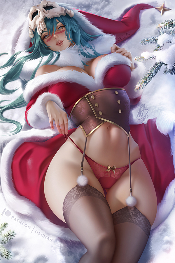 This is a pixiv picture whose title is Christmas Nelliel / ネリエル.