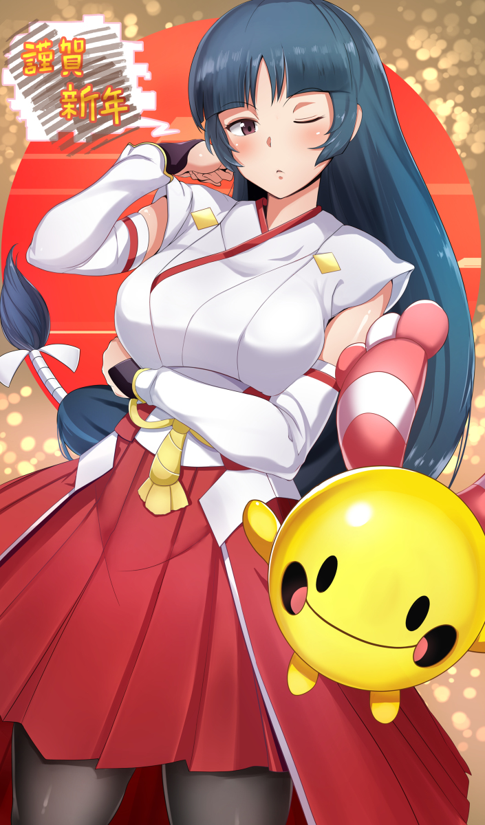 This is a pixiv picture whose title is 巫女ナツメ.
