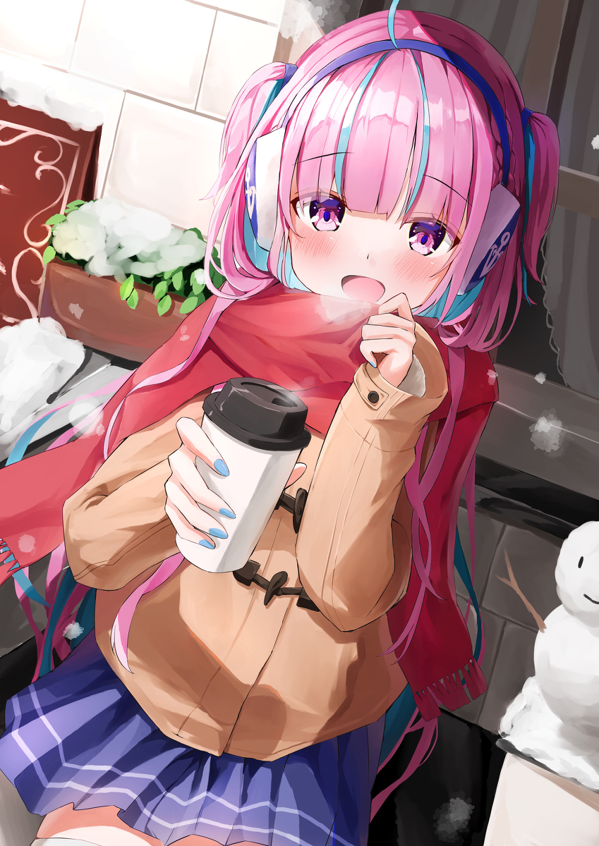 This is a pixiv picture whose title is 一口飲む？.