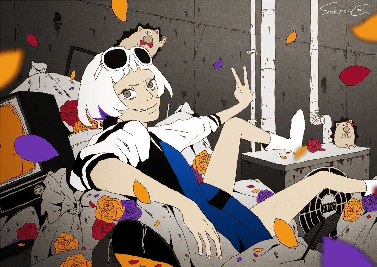 This is a pixiv picture whose title is 勘冴えて悔しいわ1,000万再生.