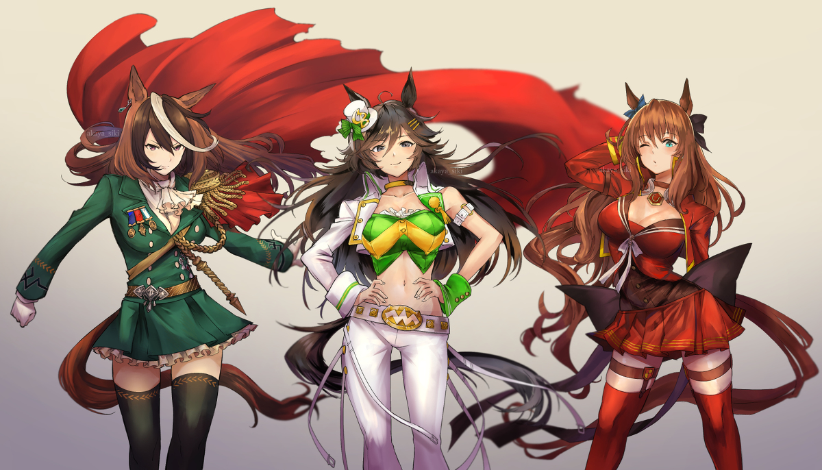 This is a pixiv picture whose title is 時代を作るウマ娘たち.