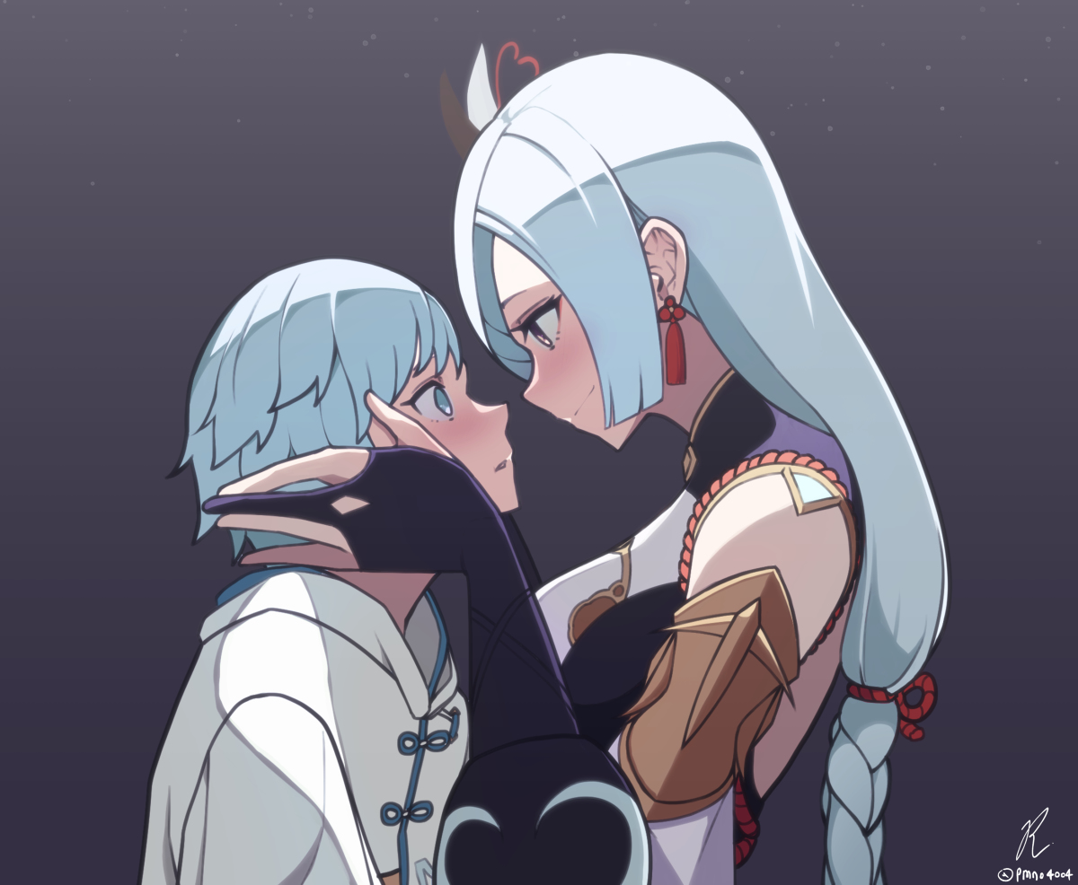 This is a pixiv picture whose title is Genshin.