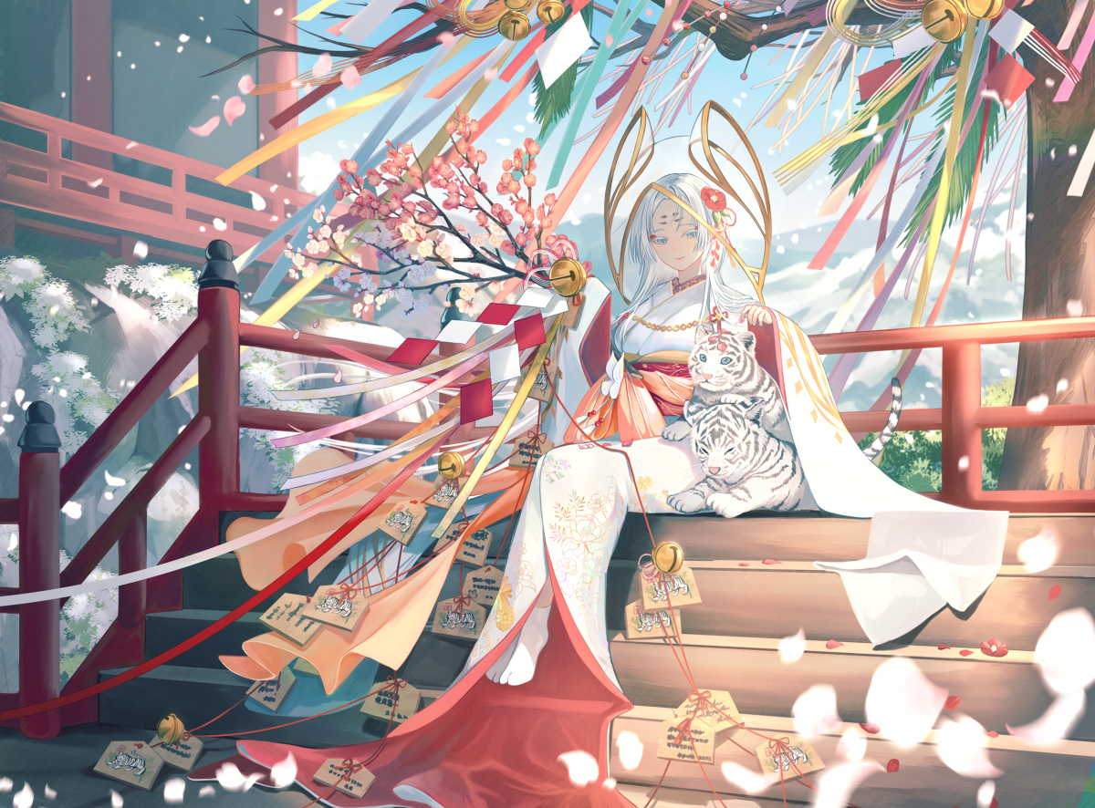 This is a pixiv picture whose title is 謹賀新年.