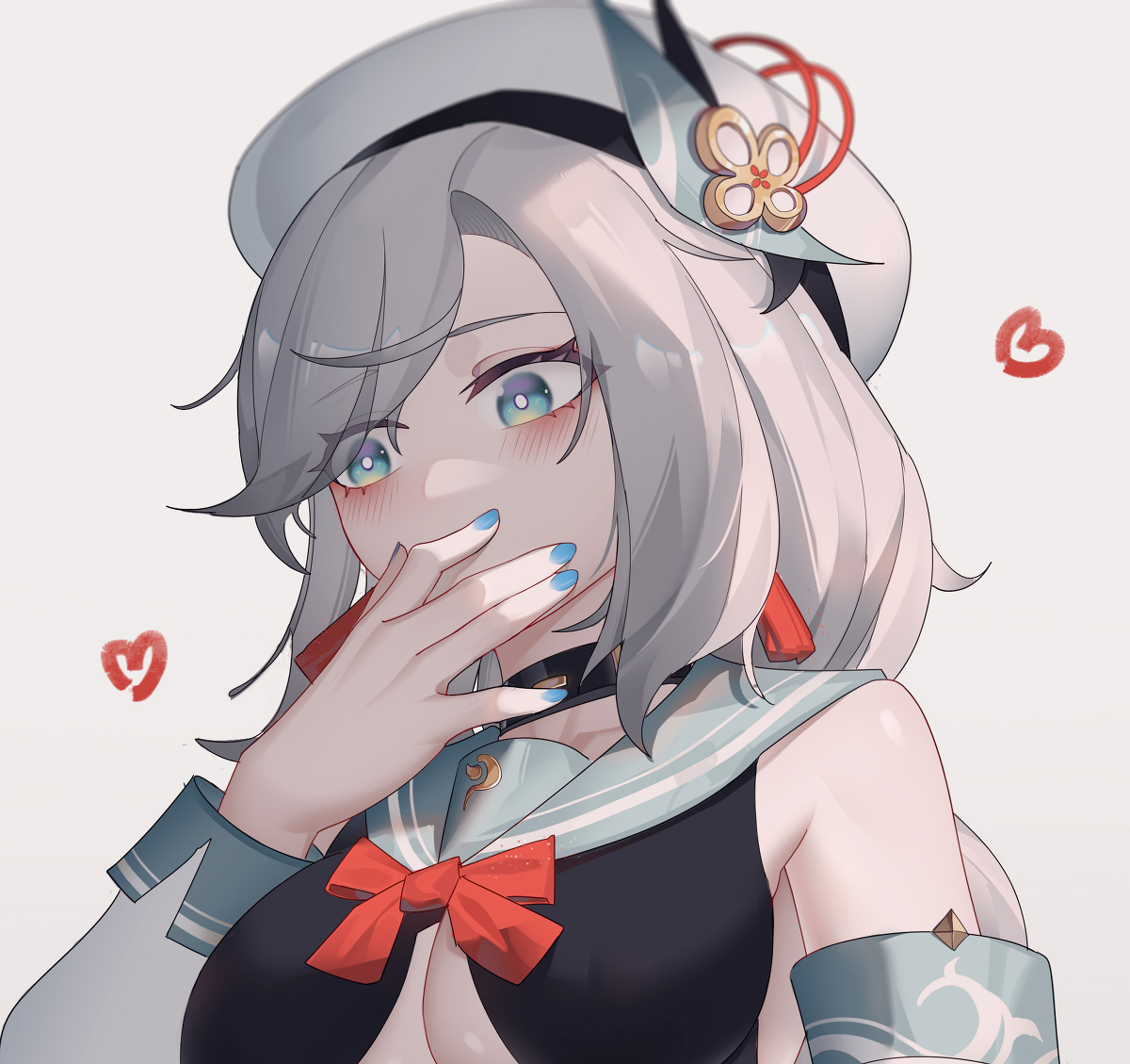 This is a pixiv picture whose title is 申鹤╭(°A°`)╮.