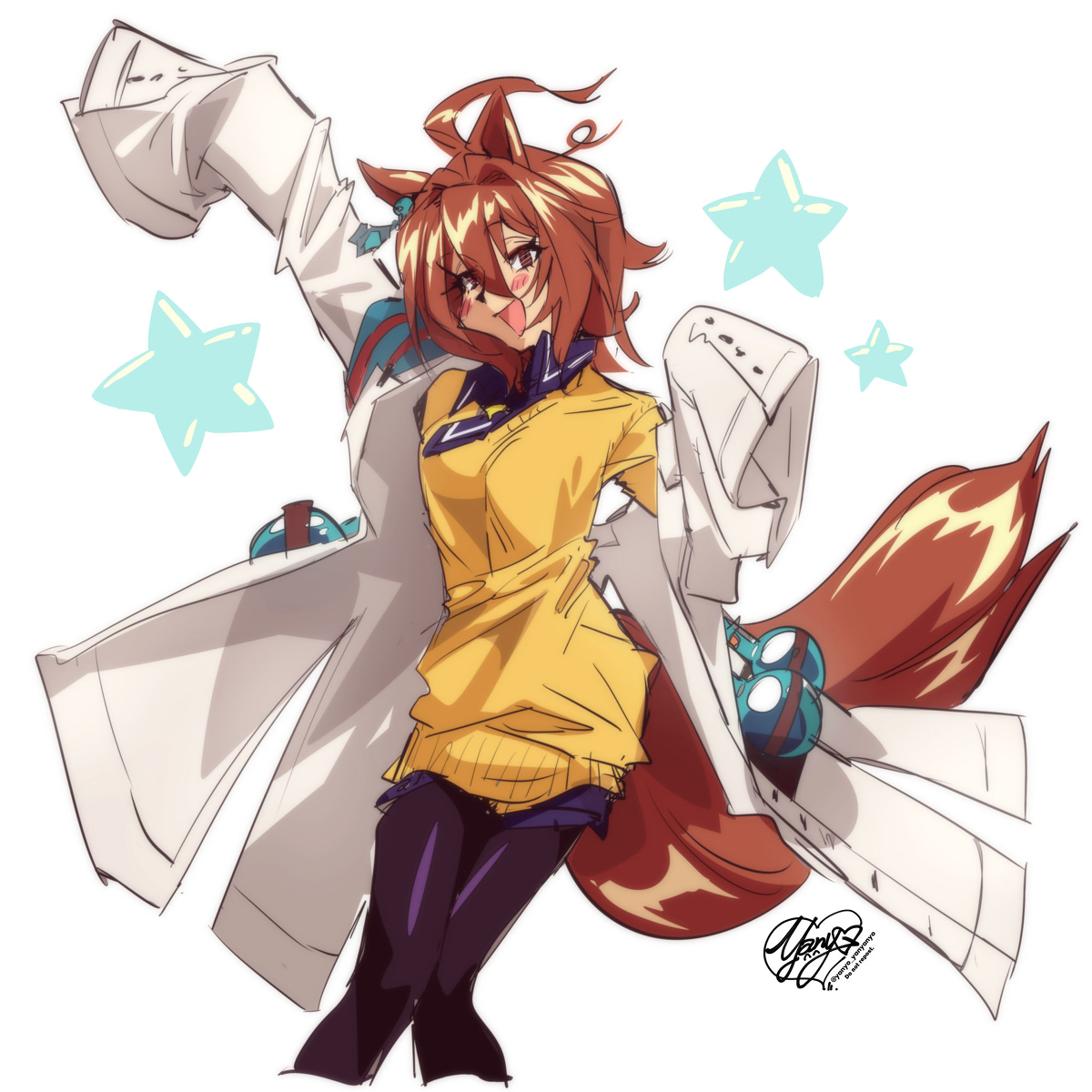This is a pixiv picture whose title is 平成レトロ風味タキオン.