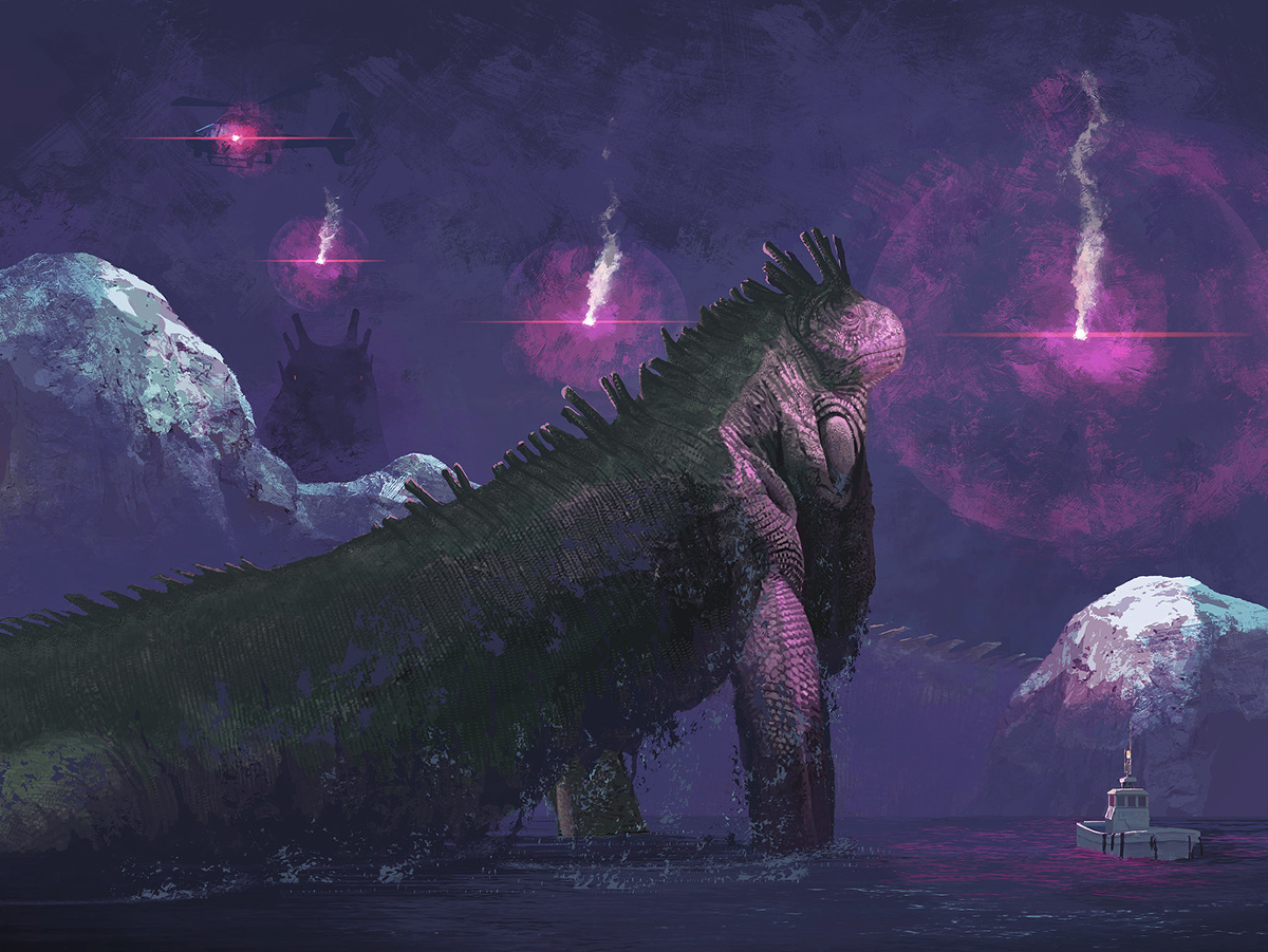 This is a pixiv picture whose title is 漁火夜景.